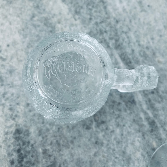 Vintage Set of 2 Flintstones Mc Donalds Rocky Road & Mammoth Mugs - Picture 6 of 7